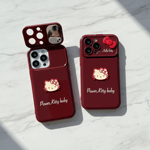 Ruby Kitty Mirror Case
